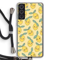 Citroenen: Samsung Galaxy S21 FE Transparant Hoesje met koord