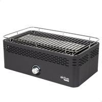 Draagbare en rookvrije houtskoolbarbecue Aktive Roestvrij staal Ijzer 45 x 19 x 28 cm