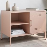 Tv-meubel 68x39x50,5 cm staal roze