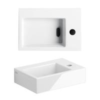 Clou Flush 2 fontein - 36x24.5x9cm - met kraangat - met plug - Keramiek Wit CL/03.03020