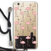 Anything Flamingoes: Huawei Ascend P8 Lite (2017) Transparant Hoesje met koord