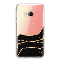 Gouden marmer: HTC U Play Transparant Hoesje