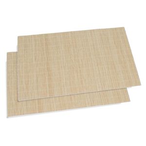 Secret de Gourmet placemats Bamboe - 8x - 30 x 40 cm - naturel - gevlochten