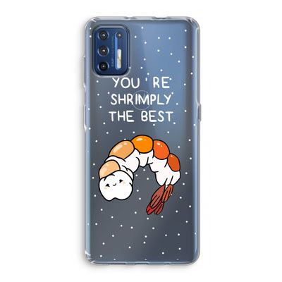 You're Shrimply The Best: Motorola Moto G9 Plus Transparant Hoesje