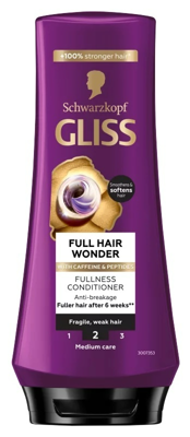Schwarzkopf Gliss Hull Hair Wonder Fullness Conditioner Anti-Beakage