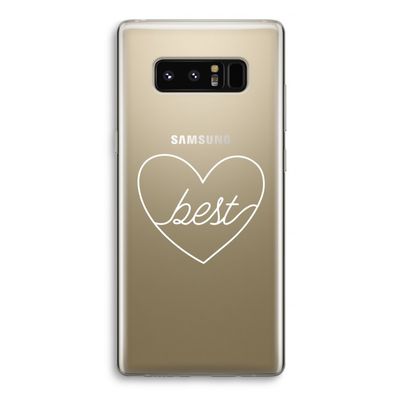 Best heart pastel: Samsung Galaxy Note 8 Transparant Hoesje