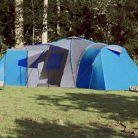 Tent 12-persoons 840x720x200 cm 185T taft blauw - thumbnail