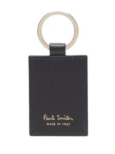 Paul Smith porte-clés en cuir à logo imprimé - Noir