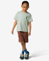 HEMA Kindershort regular fit mousseline donkergroen (donkergroen)
