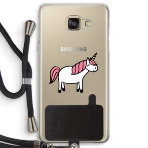 Eenhoorn: Samsung Galaxy A5 (2016) Transparant Hoesje met koord
