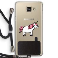 Eenhoorn: Samsung Galaxy A5 (2016) Transparant Hoesje met koord
