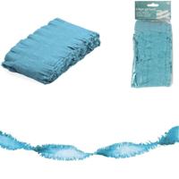 Folat twist slinger crêpepapier lichtblauw 6 meter | 24 stuks