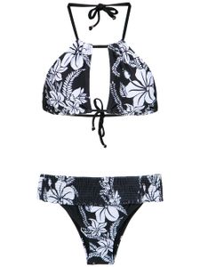 Amir Slama floral print bikini set - Noir