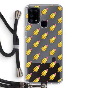 Waterijsjes: Samsung Galaxy M31 Transparant Hoesje met koord