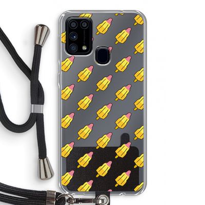 Waterijsjes: Samsung Galaxy M31 Transparant Hoesje met koord