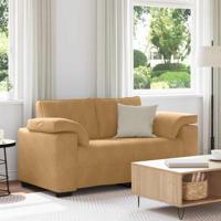 Loveseat Sofa Bruin 120 cm Fluweel