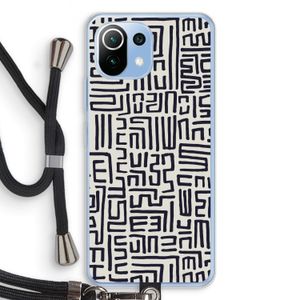 Moroccan Print: Xiaomi Mi 11 Lite Transparant Hoesje met koord