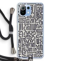 Moroccan Print: Xiaomi Mi 11 Lite Transparant Hoesje met koord