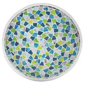 Mozaieken Terracotta Schaal Turquoise/Blauw (Medium)