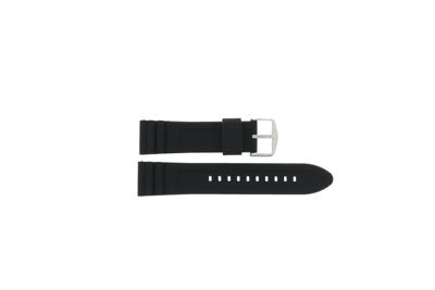 Horlogeband Fossil FS5660 Silicoon Zwart 22mm