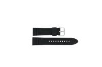 Horlogeband Fossil FS5660 Silicoon Zwart 22mm