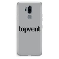 Topvent Grijs Zwart: LG G7 Thinq Transparant Hoesje