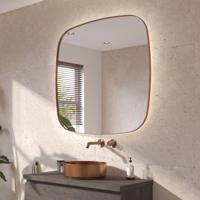 Ben Beau Spiegel 100x4x100 cm Geborsteld Koper