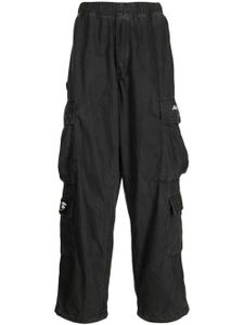 AAPE BY *A BATHING APE® pantalon droit à logo imprimé - Noir