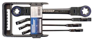 Gedore Kniegewricht-ringratelsleutel | Set | TX E6-E24 | 4-delig - 3438147