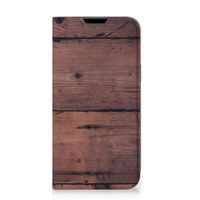 Apple iPhone 14 Plus Book Wallet Case Old Wood - thumbnail