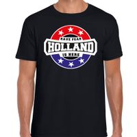 Have fear Holland is here / Holland supporter t-shirt zwart voor heren - thumbnail
