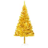 The Living Store Kunstkerstboom - Glanzend Goud - 240 cm - Met LED-verlichting - USB-aansluiting