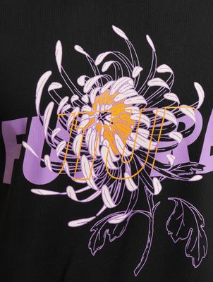 Mister Tee / t-shirt Future Flower in zwart Mister Tee / t-shirt Future Flower in zwart