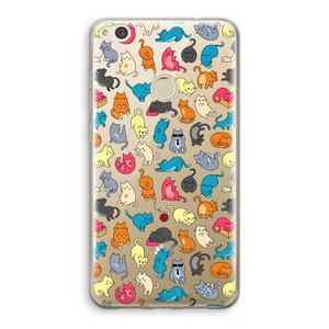 Kleurrijke katten: Huawei Ascend P8 Lite (2017) Transparant Hoesje
