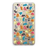 Kleurrijke katten: Huawei Ascend P8 Lite (2017) Transparant Hoesje