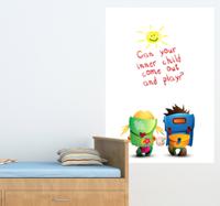 Muursticker whiteboard kinderen