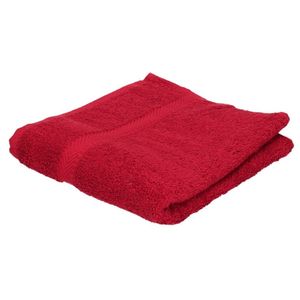 Voordelige badhanddoek rood 70 x 140 cm 420 grams