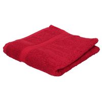 Voordelige badhanddoek rood 70 x 140 cm 420 grams   -