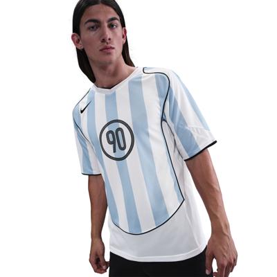 Nike Total 90 Trainingsshirt Wit Lichtblauw Zwart