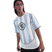Nike Total 90 Trainingsshirt Wit Lichtblauw Zwart