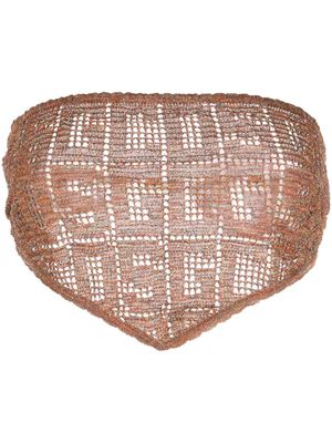 GCDS haut à motif monogrammé - Orange