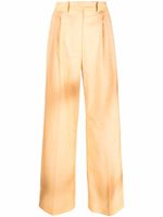 FENDI pantalon taille-haute à effet tie-dye - Tons neutres