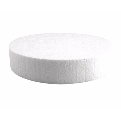 Hobby/knutsel Piepschuim schijf - wit - D20 cm - figuur en vormen
