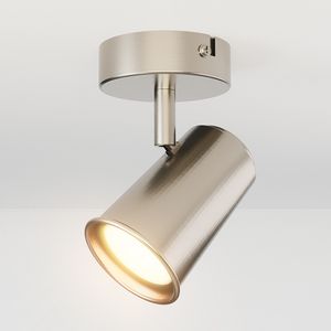 HOFTRONIC™ Riga LED Plafondspot RVS - Draaibaar en Dimbaar - GU10 Fitting - Opbouw spot voor woonkamer - LED Plafondlamp