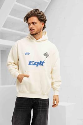 Equalité Jersey Hoodie Heren Gebroken Wit - Maat S - Kleur: Gebroken WitBlauw | Soccerfanshop