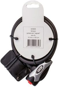 Simson kabelslot regular xl - 10x150cm - zwart - geen art - fiets