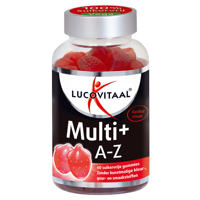 Lucovitaal Voedingssupplementen Vega Multi+ A-Z Gummies Aardbei 60Stuks