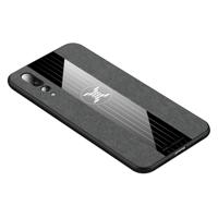 Voor Huawei P20 Pro XINLI stiksels doek Textue schokbestendige TPU beschermhoes (grijs)