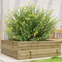 VidaXL Plantenbak 70x70x23 cm geïmpregneerd grenenhout