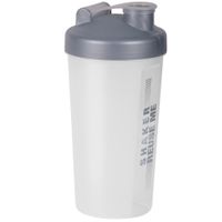 Juypal Shakebeker/shaker/bidon - 700 ml - grijs - kunststof   -